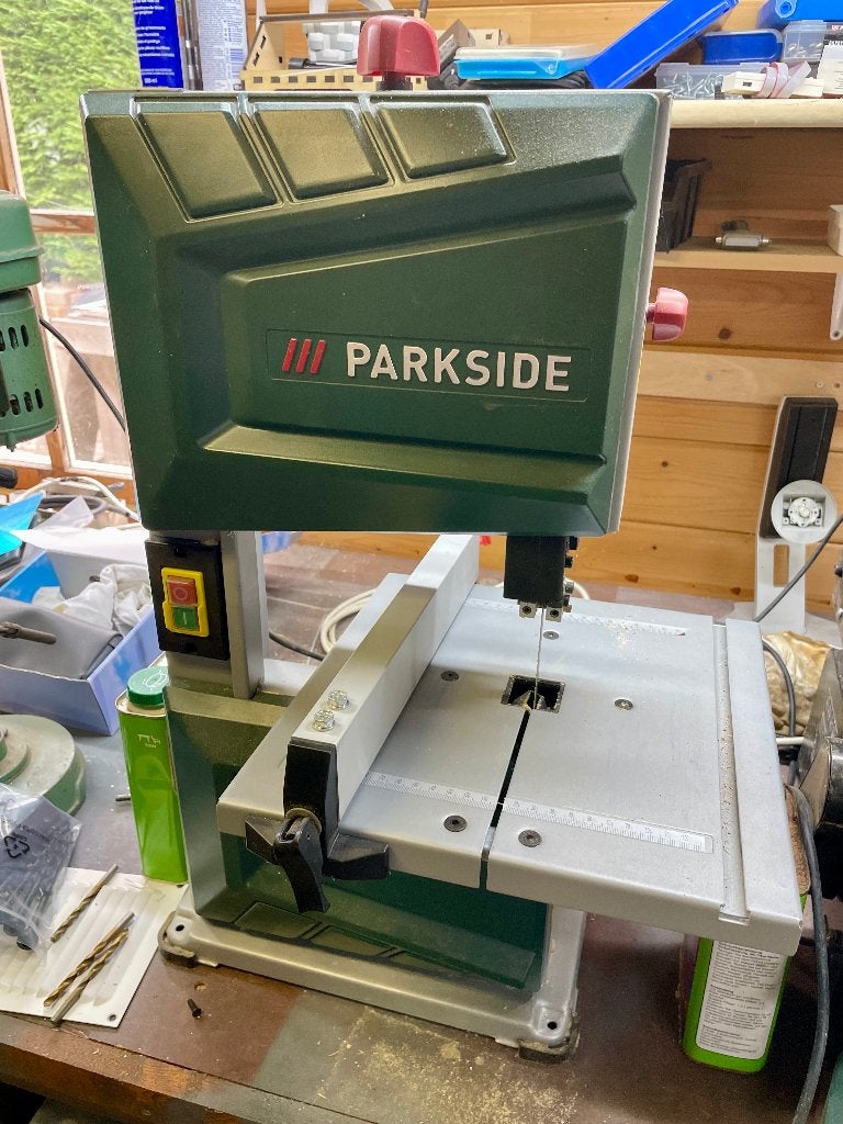 Parkside lintzaag, Ophalen, 70 mm of meer, Zo goed als nieuw, Lintzaag