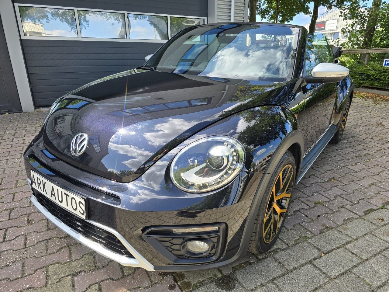 Volkswagen Beetle Cabrio 1.4 TSI Dune LEDER NIEUWSTAAT, Auto's, Volkswagen, Automaat, Gebruikt, Beetle (Kever), Zwart