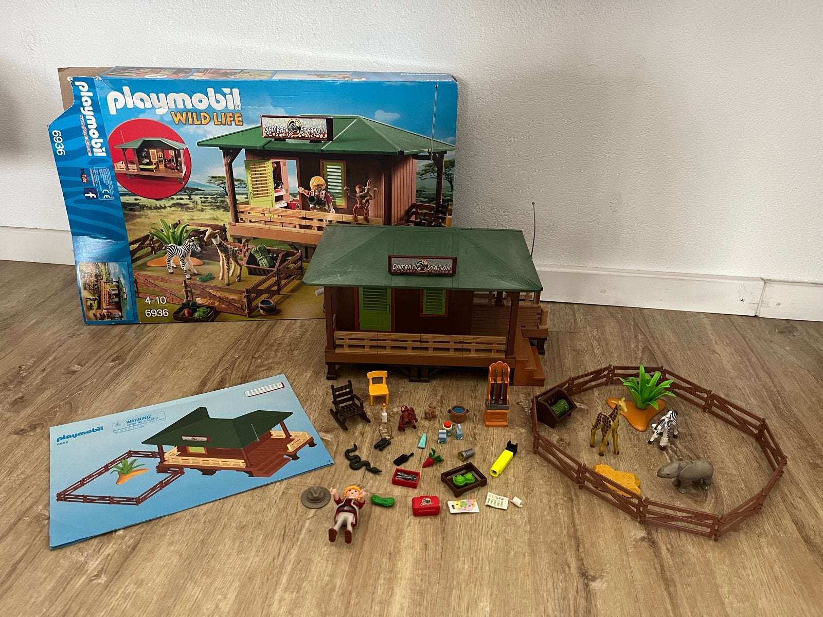 Playmobil Wild Life 6936 - Safari Lodge met Dieren, Ophalen, Zo goed als nieuw, Jongen of Meisje