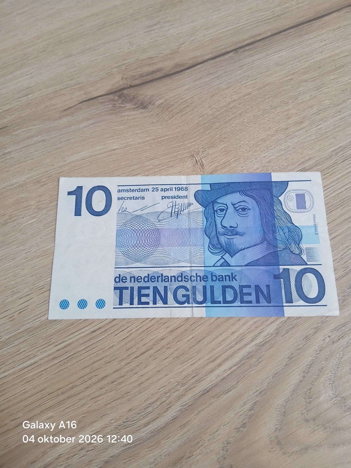 Zeldzaam 10 Gulden Biljet Frans Hals 1968, Postzegels en Munten, Ophalen of Verzenden, 10 gulden, Los biljet