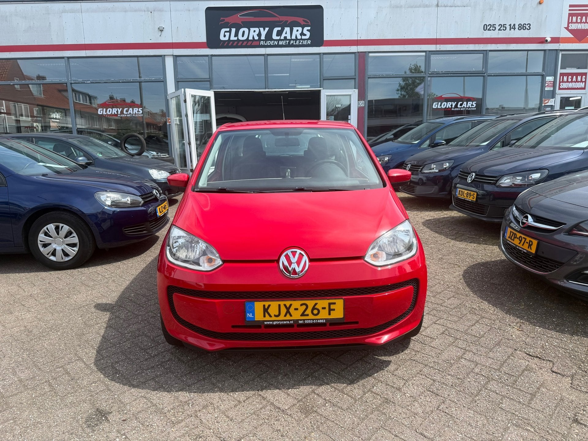 Volkswagen Up! 1.0 high up! NAVI-ANDOID-AIRCO-NIEUWE APK, Auto's, Voorwielaandrijving, Euro 5, Stof, Gebruikt