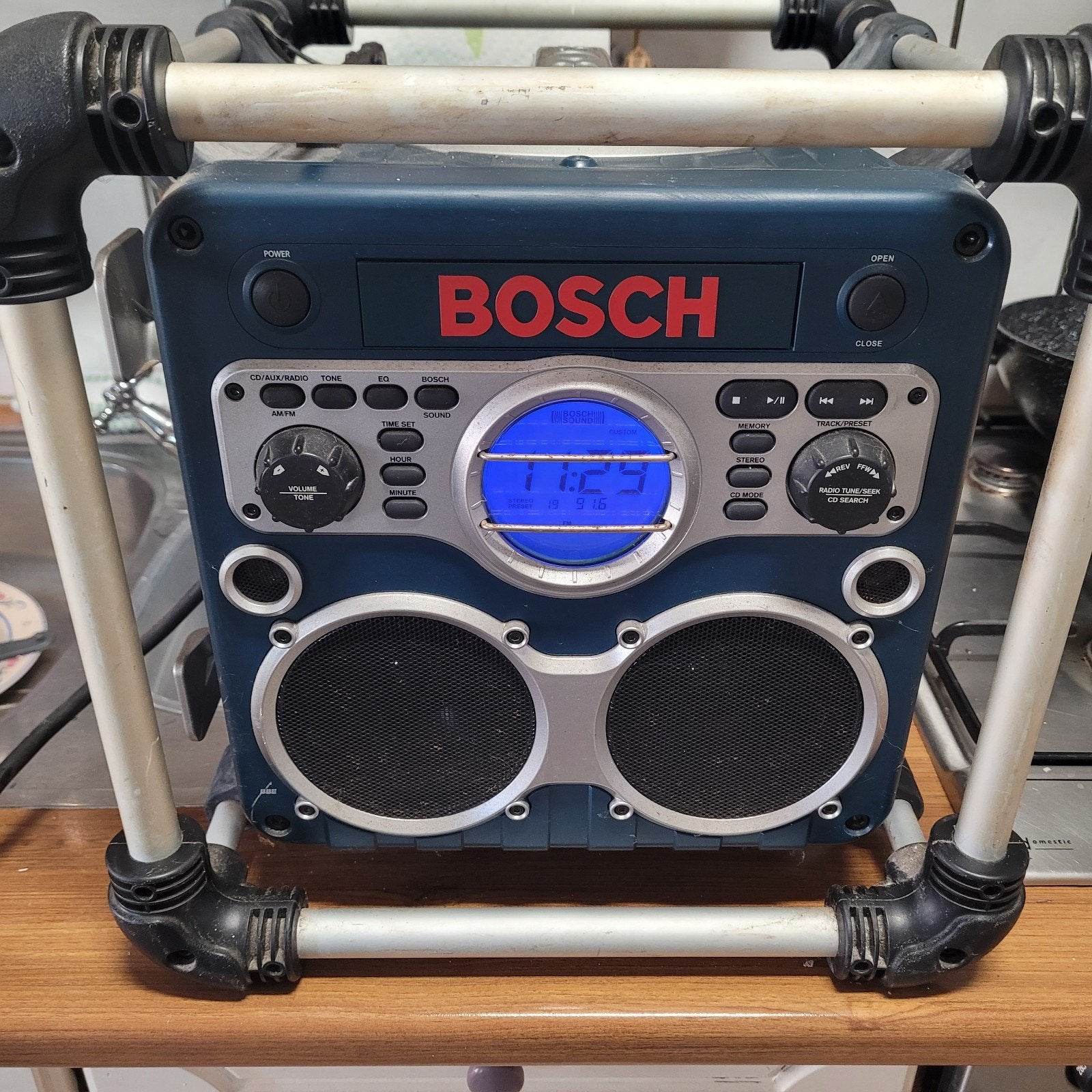 Bosch bouwradio ,batterij oplader, stroomvoorziening, Ophalen, Gebruikt