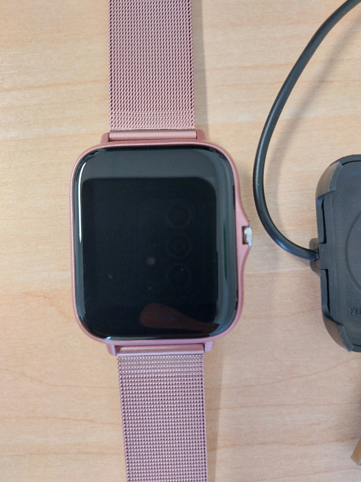 Stijlvolle Roségouden Smartwatch - Zo Goed als Nieuw, Onbekend, Stappen, Ophalen of Verzenden, Zo goed als nieuw