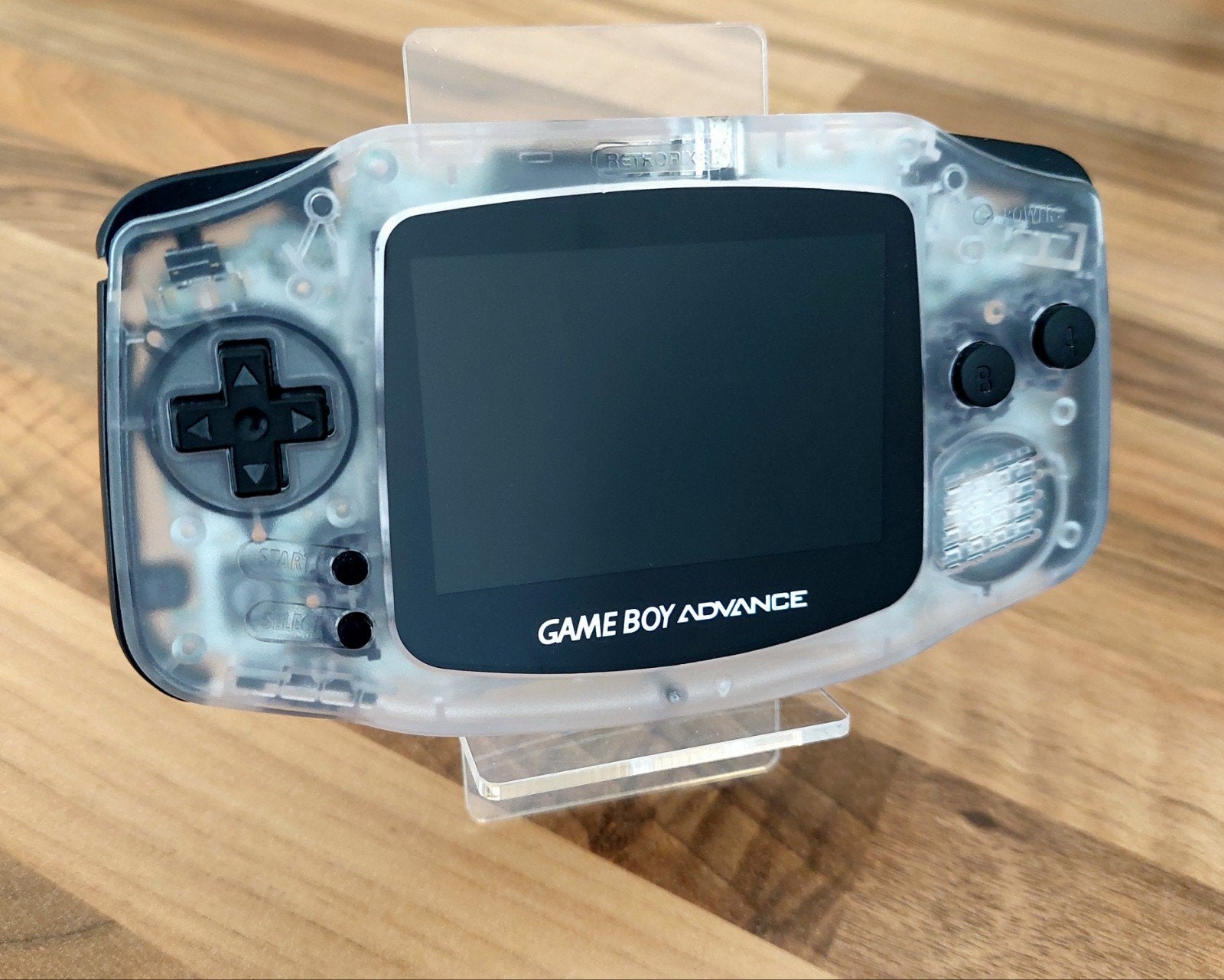 Game Boy Advance IPS Clear & Black + batterij, Ophalen of Verzenden