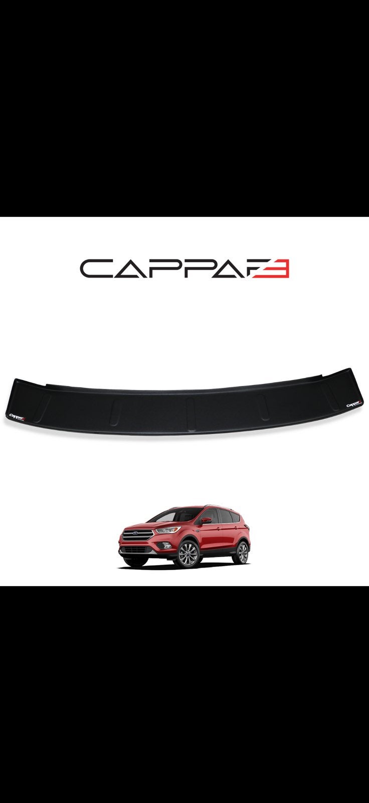 Ford KUGA 2013-2020 Achterbumper Bescherming – Mat Zwart, Auto diversen, Tuning en Styling, Ophalen of Verzenden, Kmax, Kmax oto Aksesuar