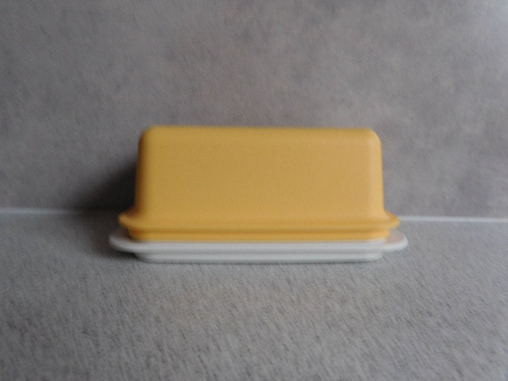 Tupperware Kornuit Botervloot Creme Geel, Ophalen of Verzenden, Zo goed als nieuw, Geel, Overige typen