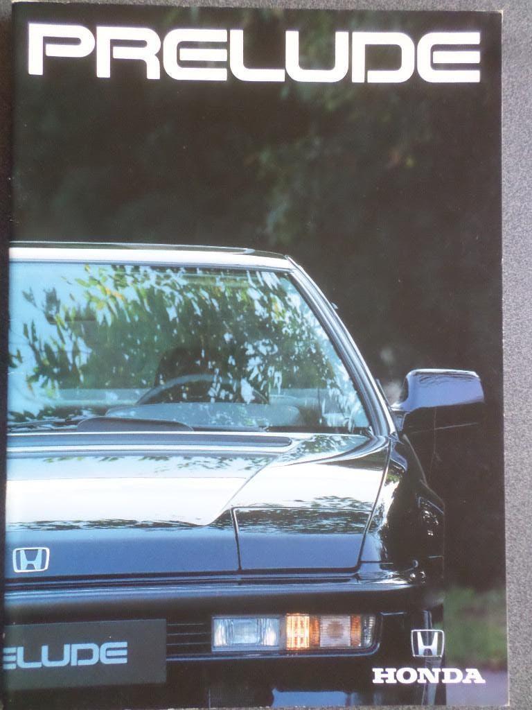 Honda Prelude 3de Generatie Facelift Brochure, Ophalen of Verzenden, Zo goed als nieuw, Honda