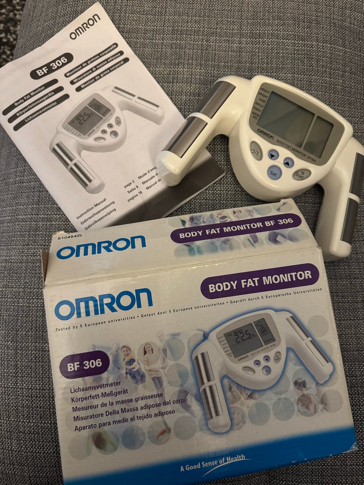 Omron BF 306 Lichaamsvetmeter - Nauwkeurige metingen, Ophalen of Verzenden, Gebruikt, Overige typen