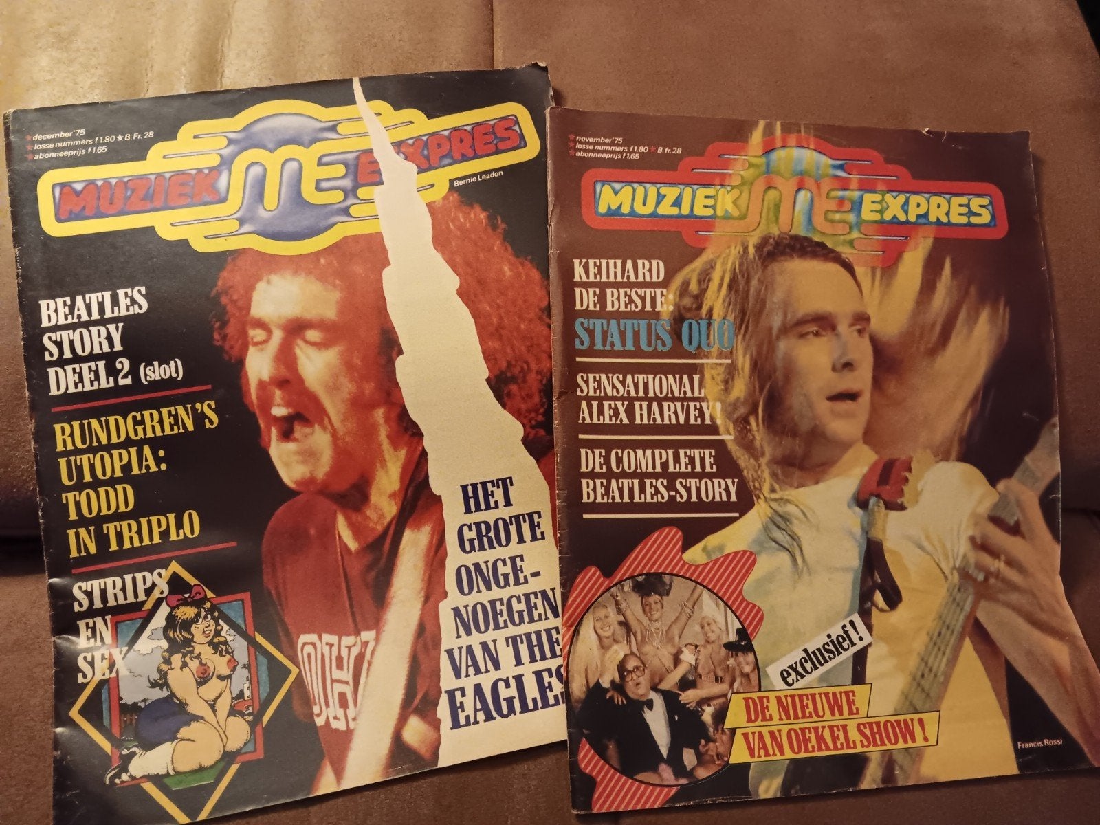 muziek expres 1975 2 x erg mooie staat, Ophalen of Verzenden, Zo goed als nieuw, Artiest