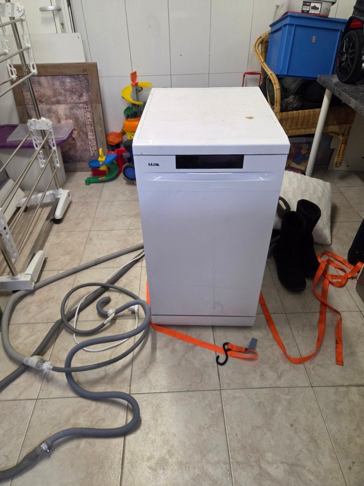 Compacte Vrijstaande Vaatwasser - Wit, Witgoed en Apparatuur, Vaatwasmachines, Gebruikt, Ophalen of Verzenden, 85 tot 90 cm, 45 tot 60 cm