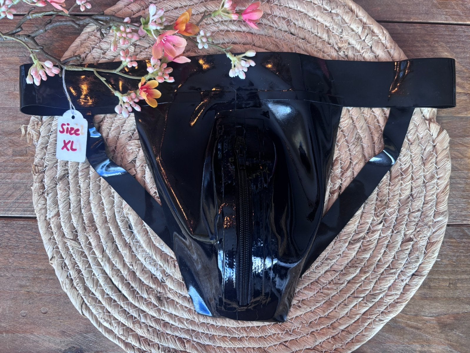Jockstrap / Latex / Maat XL, Kleding | Heren, Verzenden, Zwart, Slip