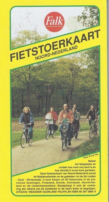 C208 fietstoerkaart noord nederland falk -- plattegrond, Gelezen, Ophalen of Verzenden, Landkaart, 1800 tot 2000