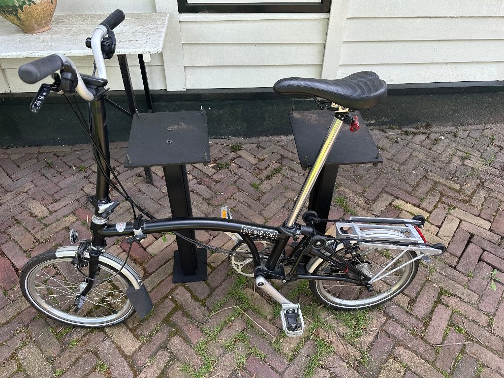 Brompton vouwfiets, Fietsen en Brommers, Fietsen | Vouwfietsen, Zo goed als nieuw, Heren, Brompton, 16 tot 18 inch, Totaal opvouwbaar