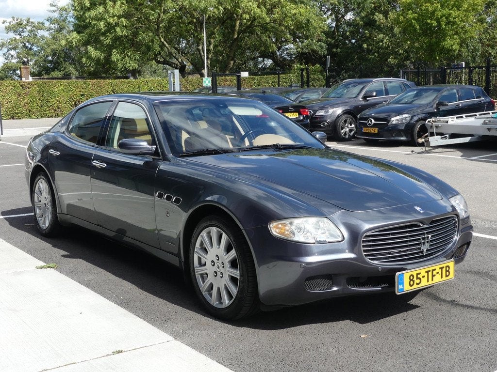Maserati Quattroporte 4.2 V8 401PK Duo Select YOUNGTIMER Nav, Auto's, Maserati, Automaat, Gebruikt, 8 cilinders, Leder