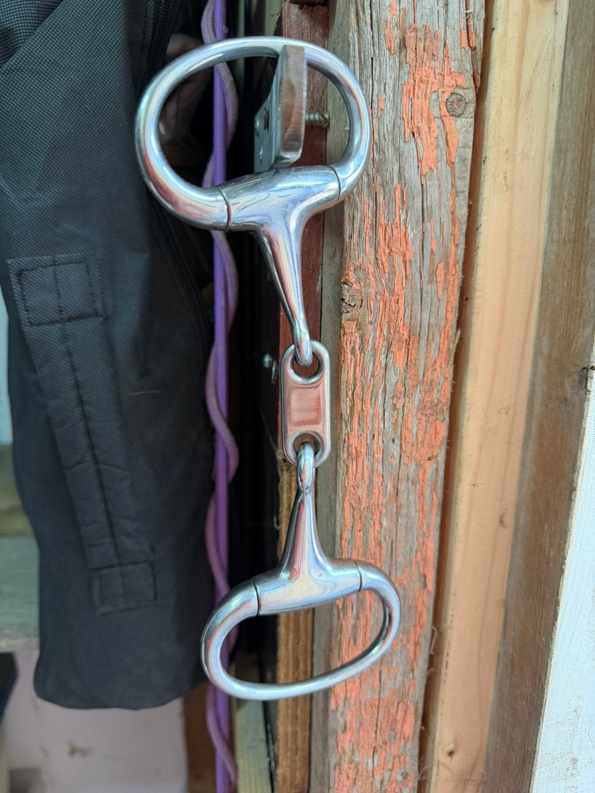 Dubbelgebroken bit, Dieren en Toebehoren, Gebruikt, Overige disciplines, Zilver, Ophalen of Verzenden