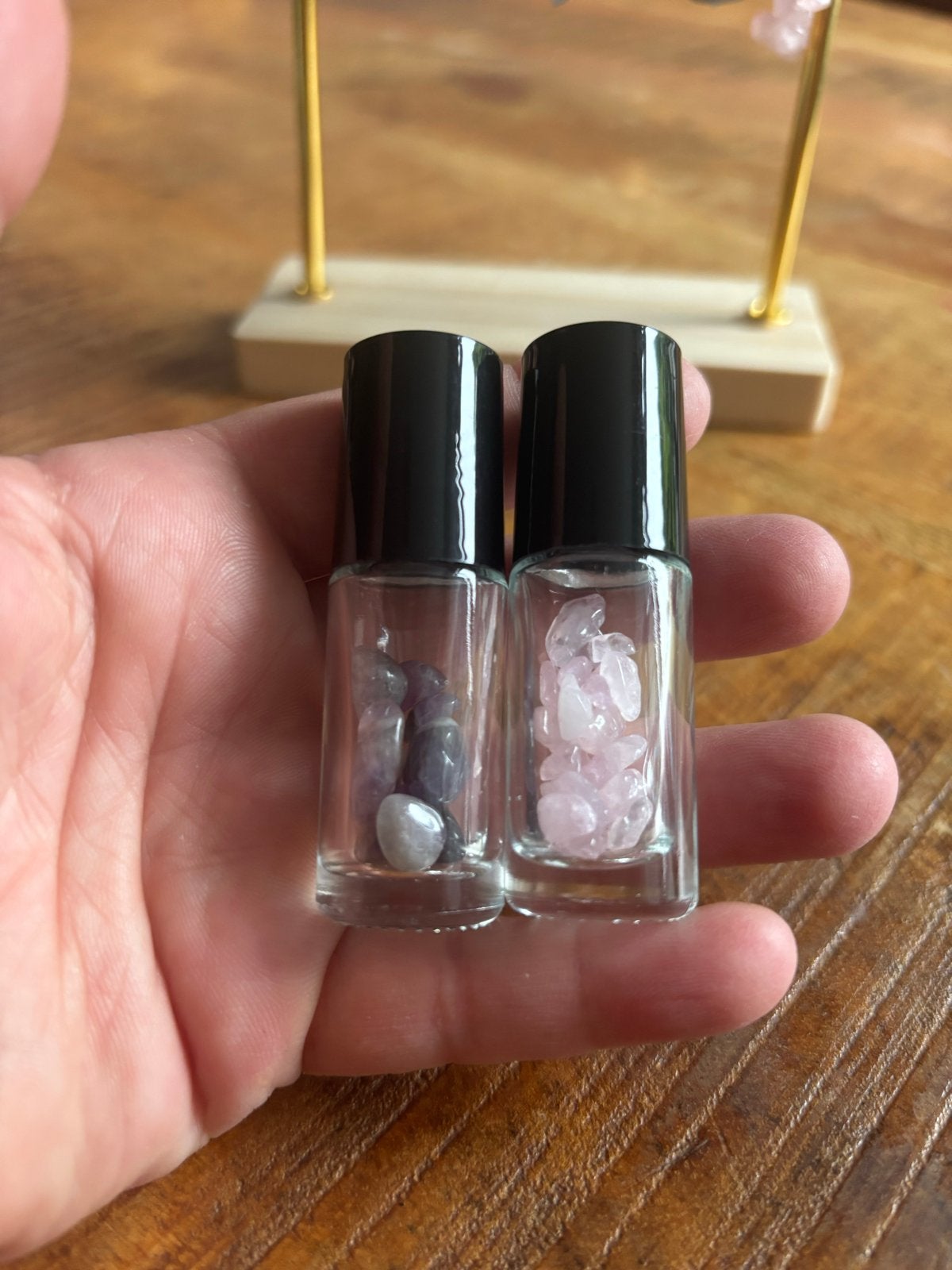 Olie rollers met Amethist of Rozenkwarts (5ml/10ml), Ophalen of Verzenden, Nieuw