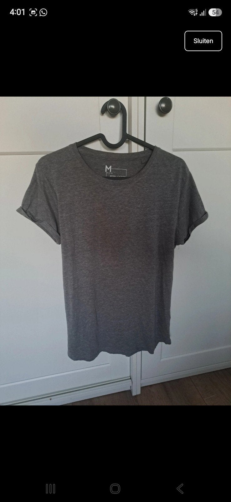 Grijs basic shirt x New Yorker, Maat 38/40 (M), Nieuw, New Yorker, Ophalen of Verzenden