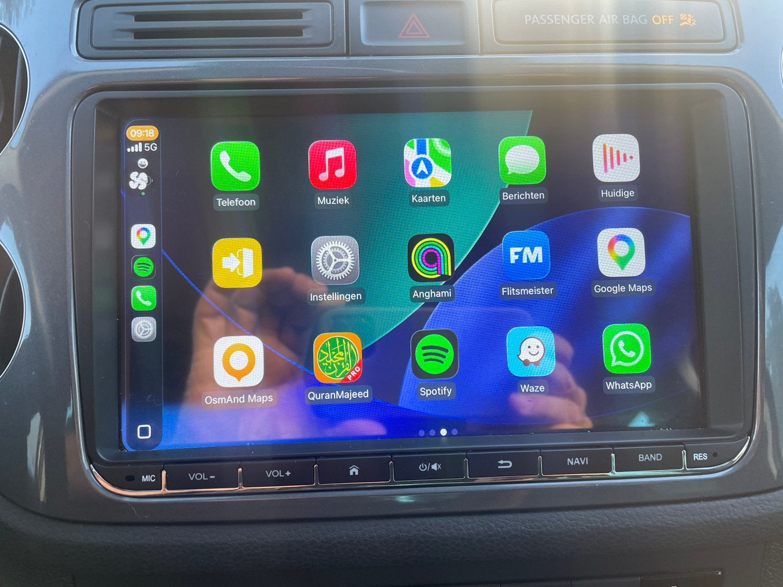 Android carplay auto radio volkswagen €150, Ophalen, Nieuw