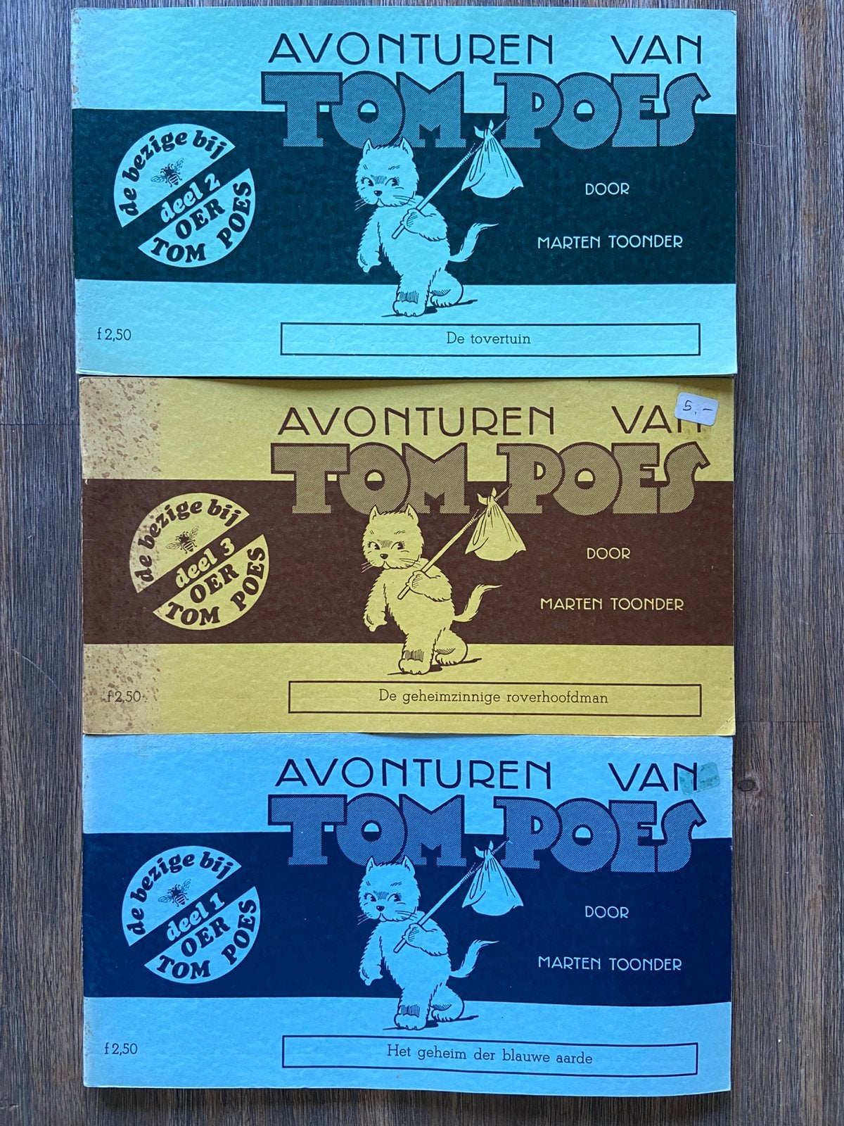 Avonturen van Tom Poes (3x), Meerdere stripboeken, Ophalen of Verzenden, Gelezen