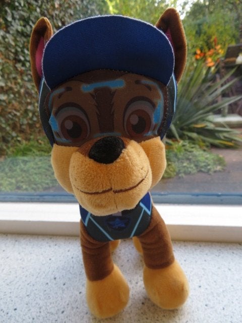 Hond Chase van Paw Patrol Nickelodeon Play by Play, Zo goed als nieuw, Middelgroot (20 tot 80 cm), Met label, Paw Patrol