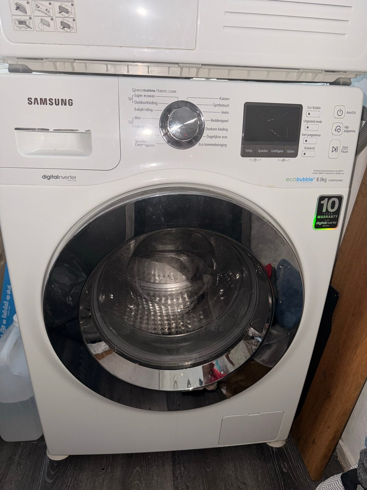 Samsung EcoBubble 8.0kg Wasmachine - defect, Ophalen, 1200 tot 1600 toeren, 8 tot 10 kg, Voorlader