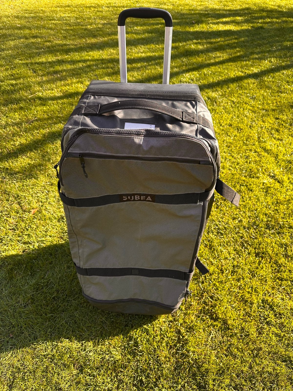 Subea (duik)reistas 120 liter wieltjes, 30 cm of meer, Gebruikt, Zwart, 75 cm of meer