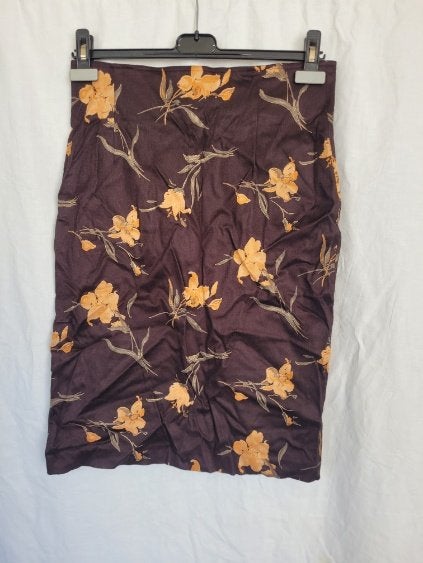 Mooie donkerbruine rok oranje bloemen mt 40 merk Coordinates, Kleding | Dames, Maat 38/40 (M), Bruin, ., Ophalen of Verzenden