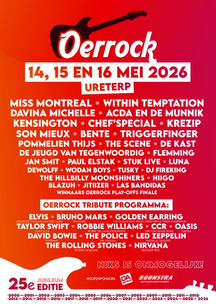 2x vrijdag en zaterdag tiickets  Oerrock Festival 2026, Tickets en Kaartjes, Evenementen en Festivals, Twee personen
