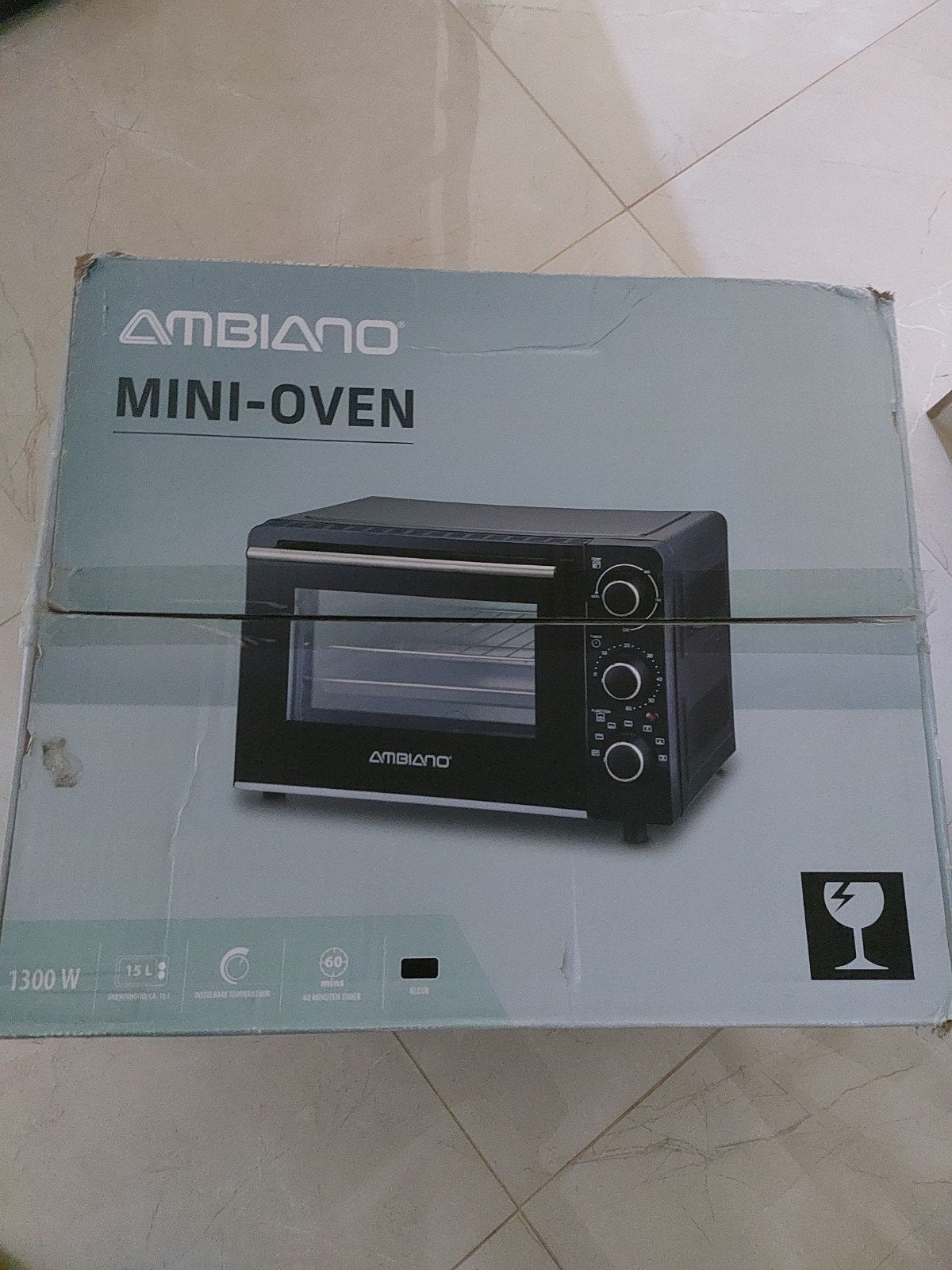 NIEUWE Ambiano mini-oven, Witgoed en Apparatuur, Ophalen, Overige merken, Nieuw, Vrijstaand