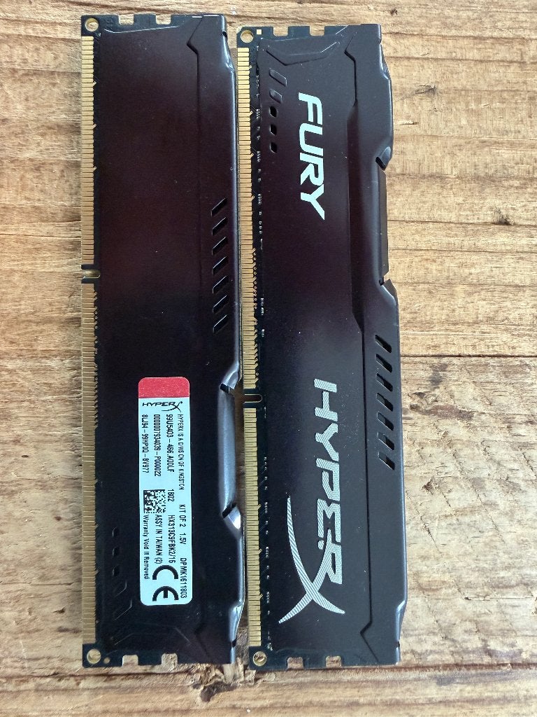 Kingston Fury DDR3-1333 CL9 16Gb, DDR3, Ophalen of Verzenden, Zo goed als nieuw, Desktop