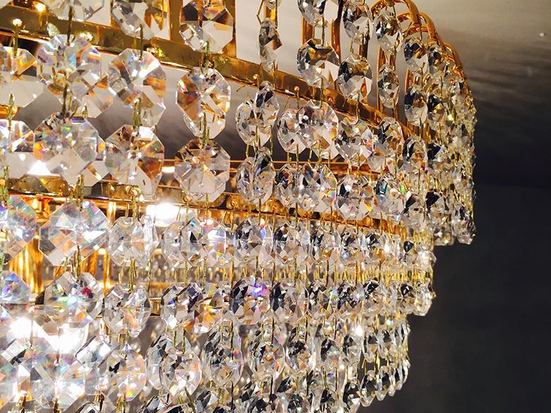 MEGA Kristal Zak kroonluchter 120 cm NIEUW in GOUD of ZILVER, Huis en Inrichting, Lampen | Kroonluchters, Verzenden, Nieuw, Overige materialen