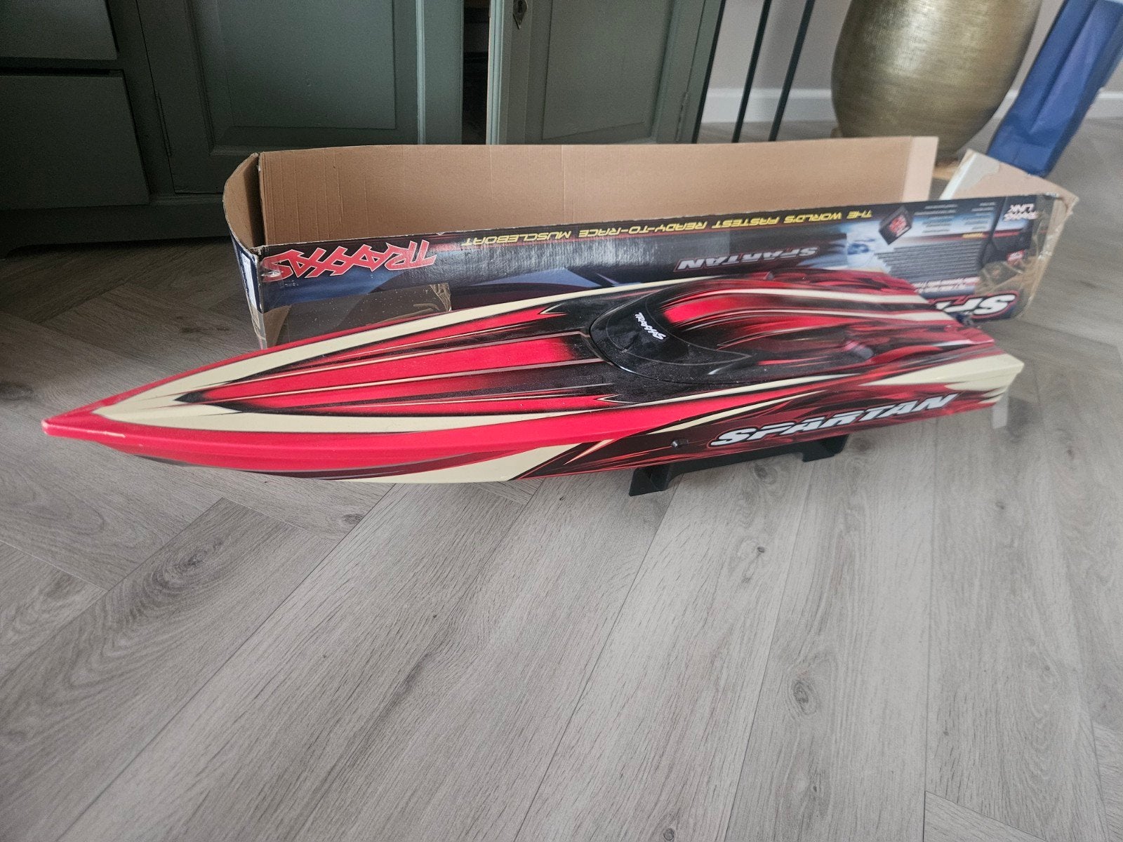 Traxxas Spartan RC Speedboot - Compleet met extra's, Ophalen, Gebruikt