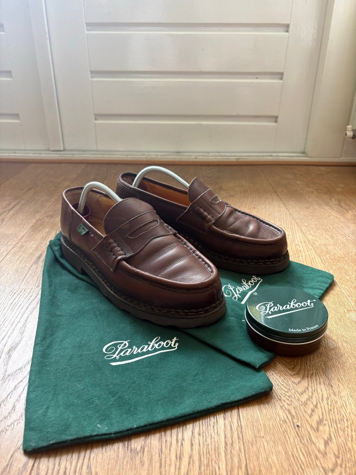 Paraboot Michael Loafers - Bruin Leer - Maat 42, Ophalen of Verzenden, Zo goed als nieuw, Bruin, Loafers