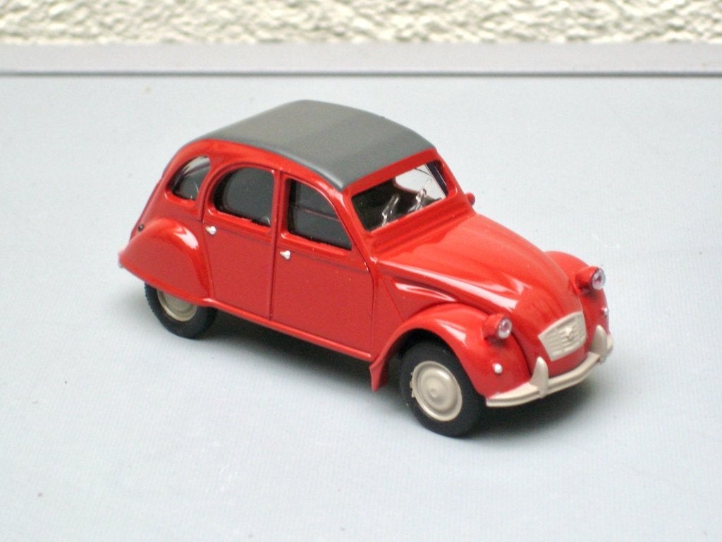 Citroen 2 CV 6 rood 1980 Norev 3 Inch 1:54, Ophalen of Verzenden, Nieuw, Auto