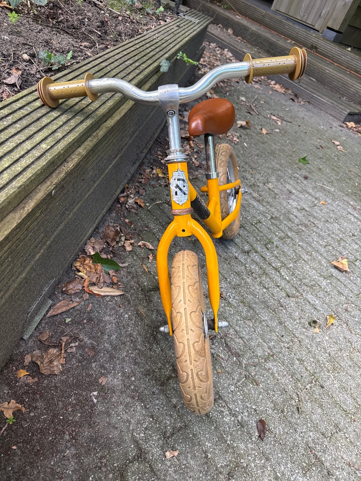Veloretti loopfiets geel - in goede staat, Ophalen, Zo goed als nieuw, Minder dan 16 inch