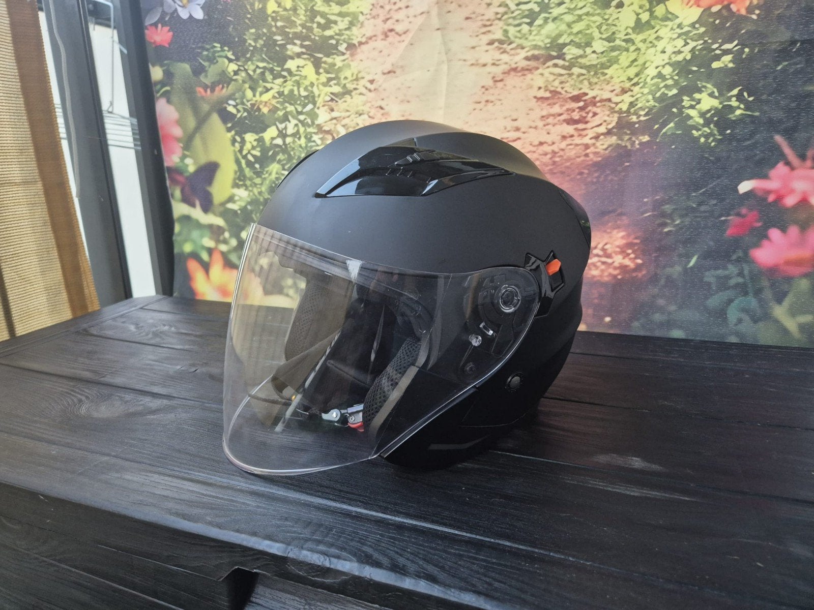 Vinz Scooterhelm 'Calobra' - Mat Zwart, Fietsen en Brommers, Ophalen of Verzenden, Gebruikt, Medium, Overige merken
