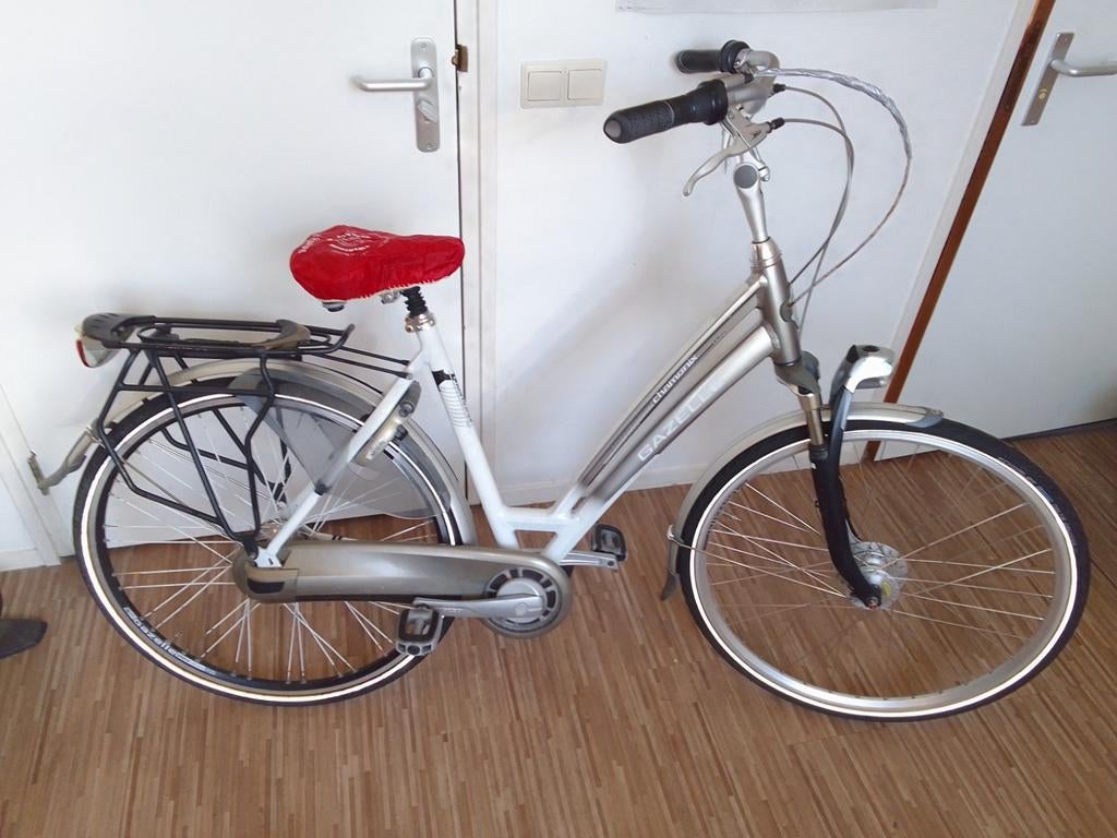 Gazelle damesfiets 28 inch 7 versnellingen, Ophalen, 53 tot 56 cm, Zo goed als nieuw, Schijfrem