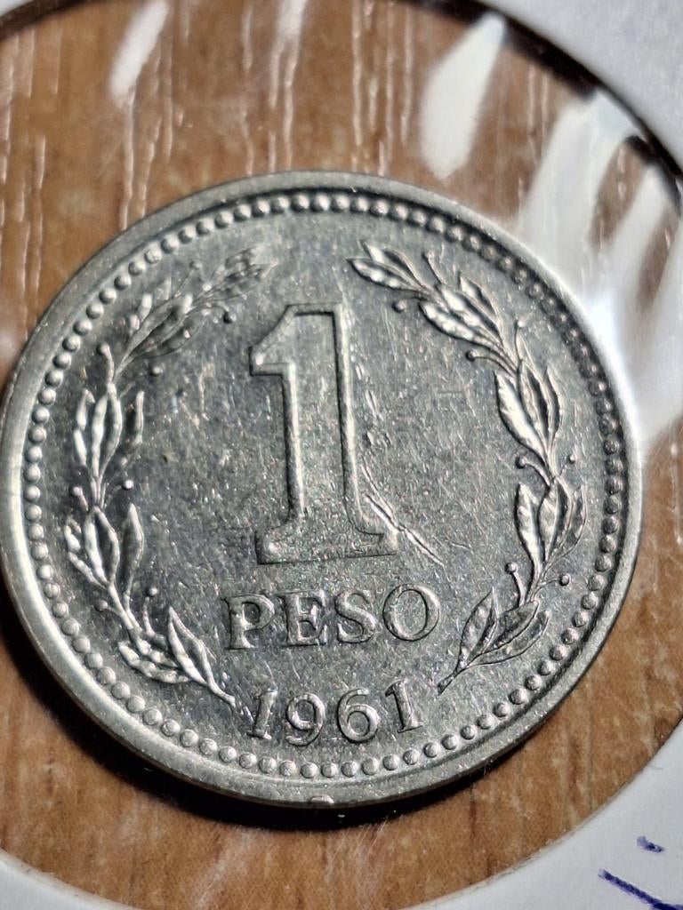 ARGENTINIË 1 peso 1961 (#5), Postzegels en Munten, Munten | Amerika, Ophalen of Verzenden, Zuid-Amerika