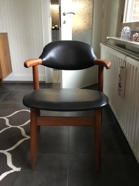set van 6 vintage koehoornstoelen, Huis en Inrichting, Stoelen, Ophalen, Gebruikt, Vintage, Vijf, Zes of meer stoelen