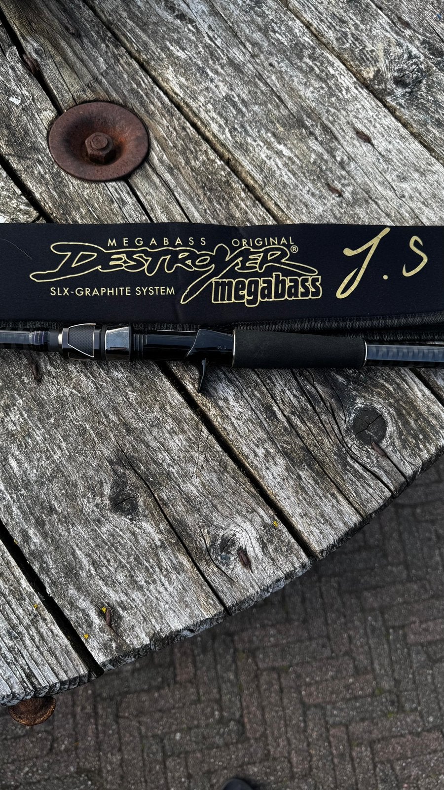 Megabass TS Destroyer tenchijin 170-700 gram zgan hengel, Ophalen, Zo goed als nieuw, Werphengel