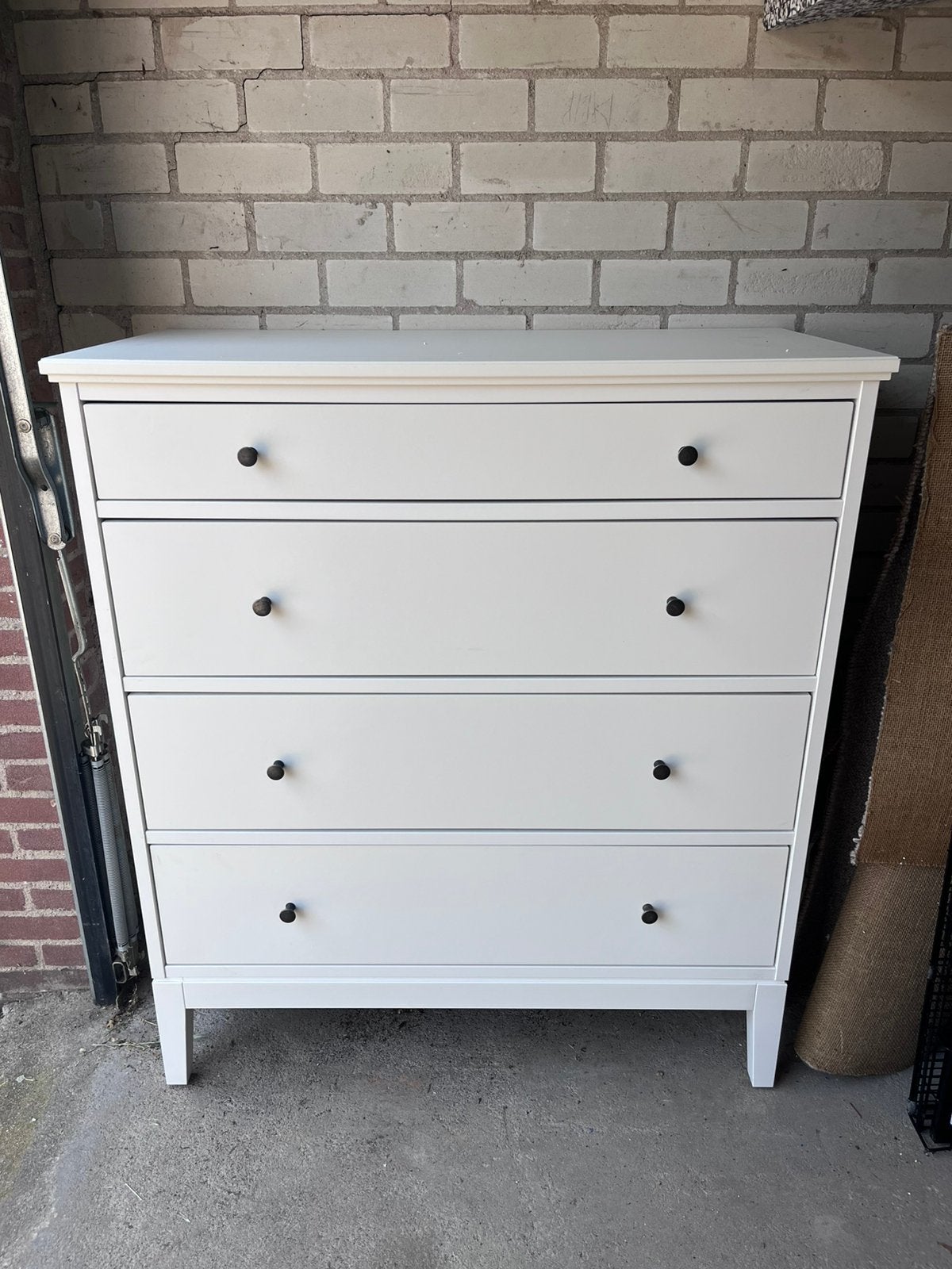 2 x IKEA IDANÄS Ladekast met 4 lades – wit, Ophalen, 50 tot 100 cm, Zo goed als nieuw, Minder dan 100 cm