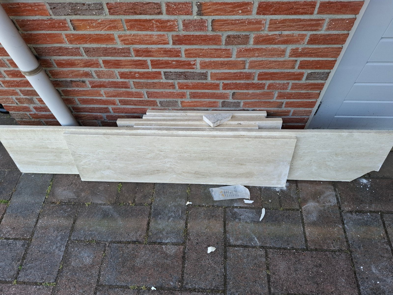 Travetin vensterbanken, Ophalen, Hout, 75 tot 150 cm, Raamkozijn