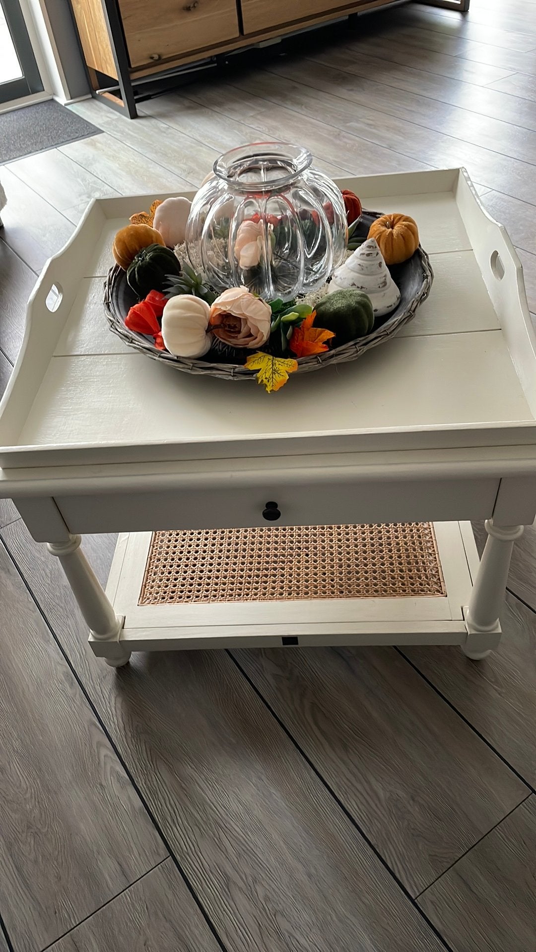 Salontafel wit Rivièra Maison, Ophalen, Vierkant, 50 tot 100 cm, Zo goed als nieuw