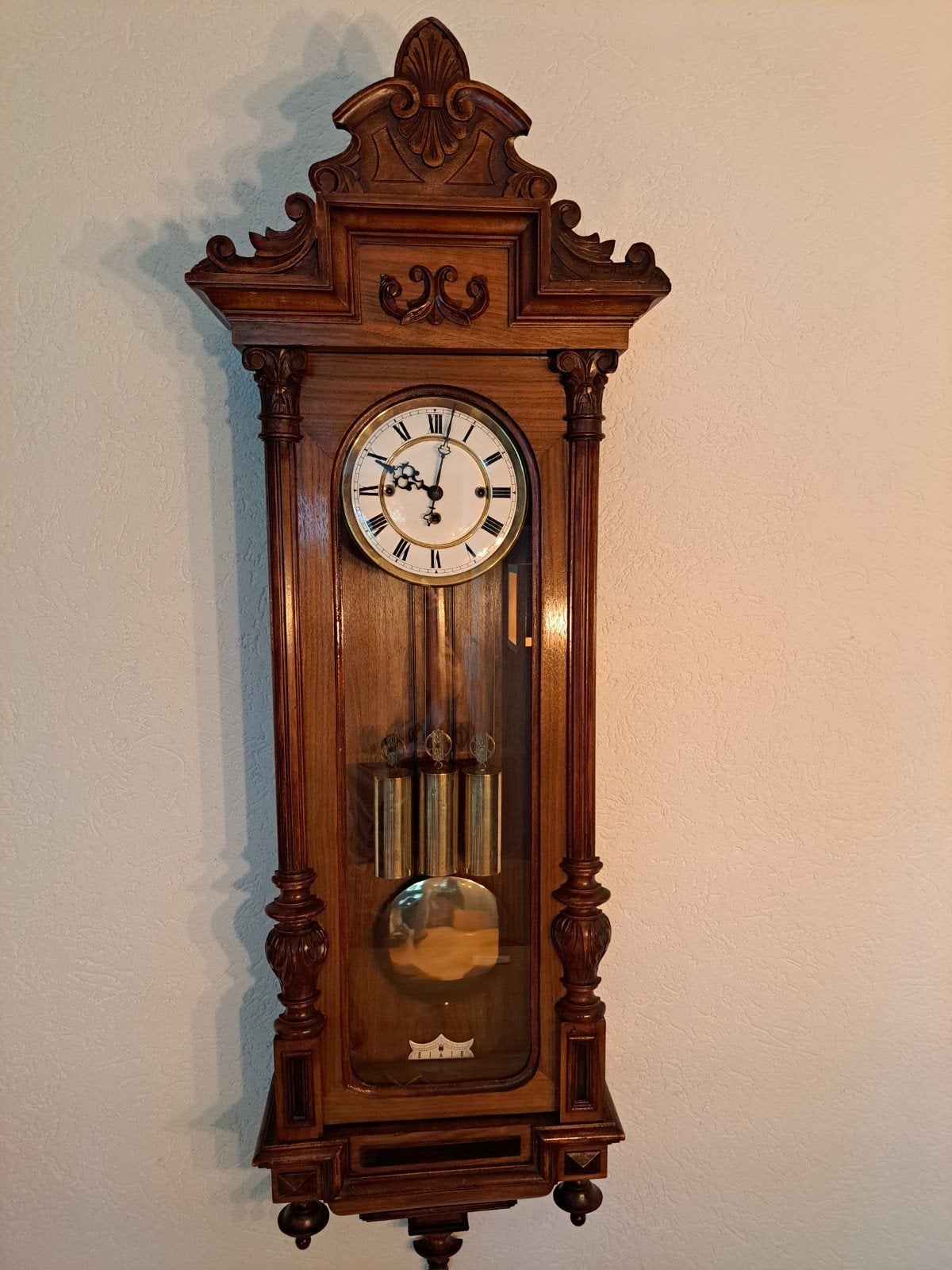 Prachtige orginele GB 3 gewichter., Antiek en Kunst, Antiek | Klokken, Ophalen