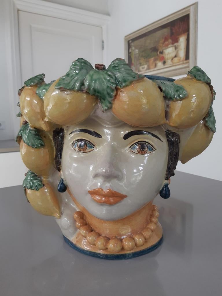 Grote Italiaanse Keramieke Pot Giacomo Alessi, Ophalen