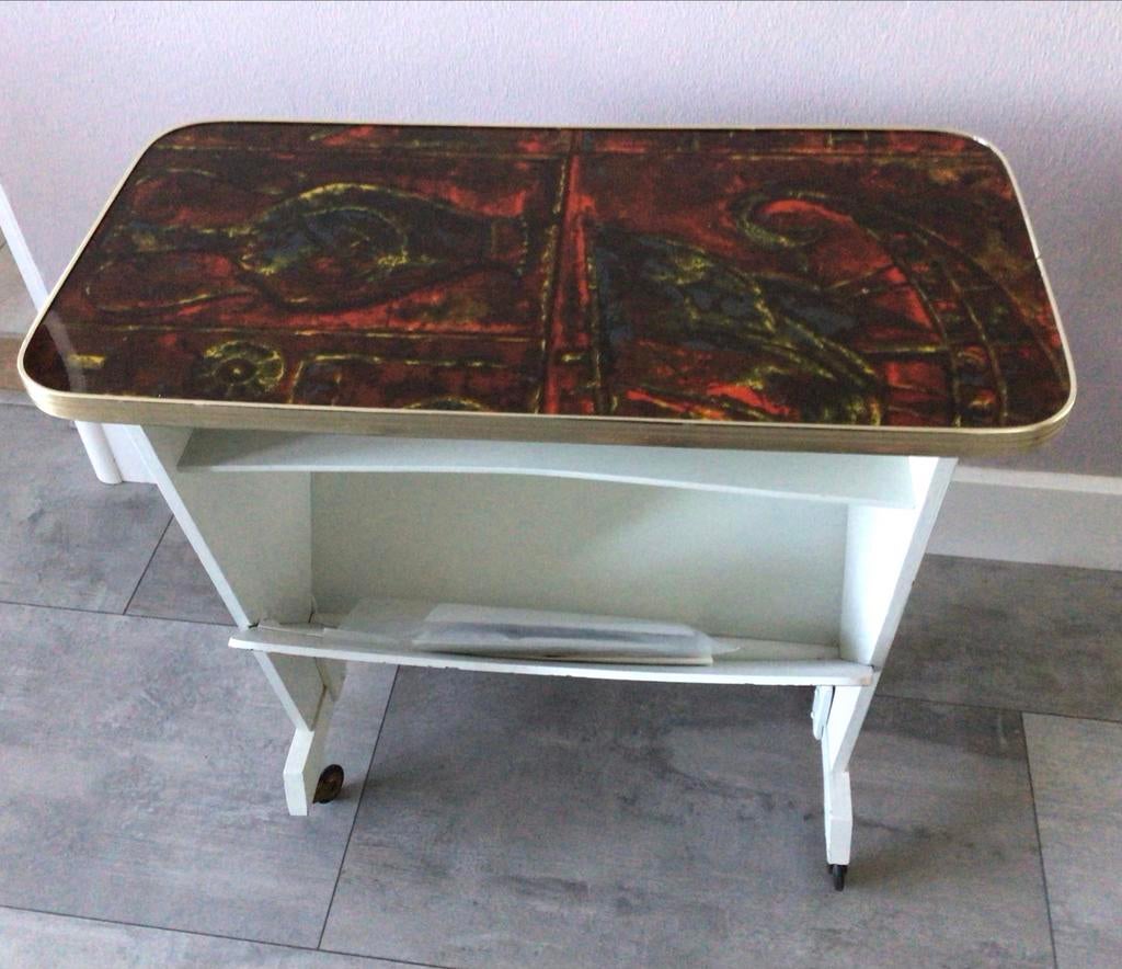 Originele Vintage Lectuurbak met Uniek Design, Ophalen of Verzenden, Gebruikt