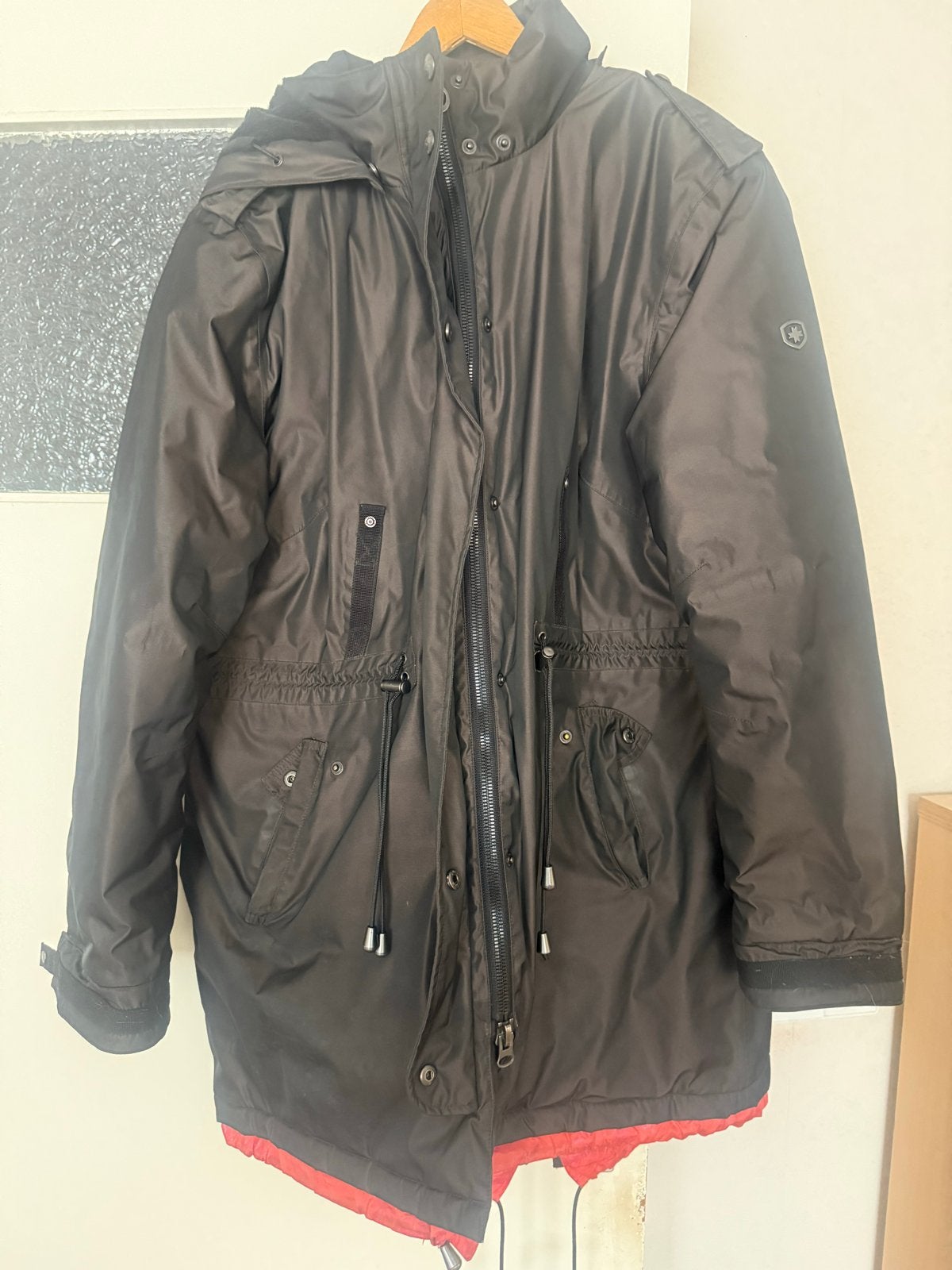 Wellensteyn Parka Bruin - Warme Winterjas met Rode Voering, Ophalen of Verzenden, Gedragen, Maat 46/48 (XL) of groter, Bruin
