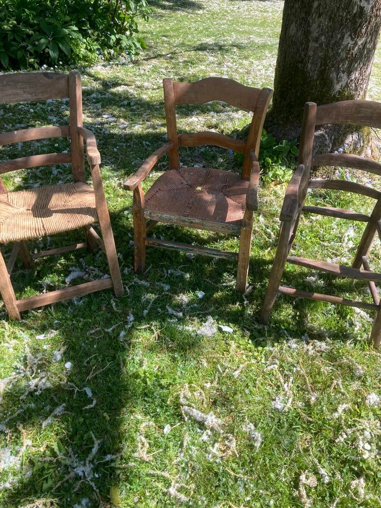 Antieke franse peuterstoeltjes, Ophalen
