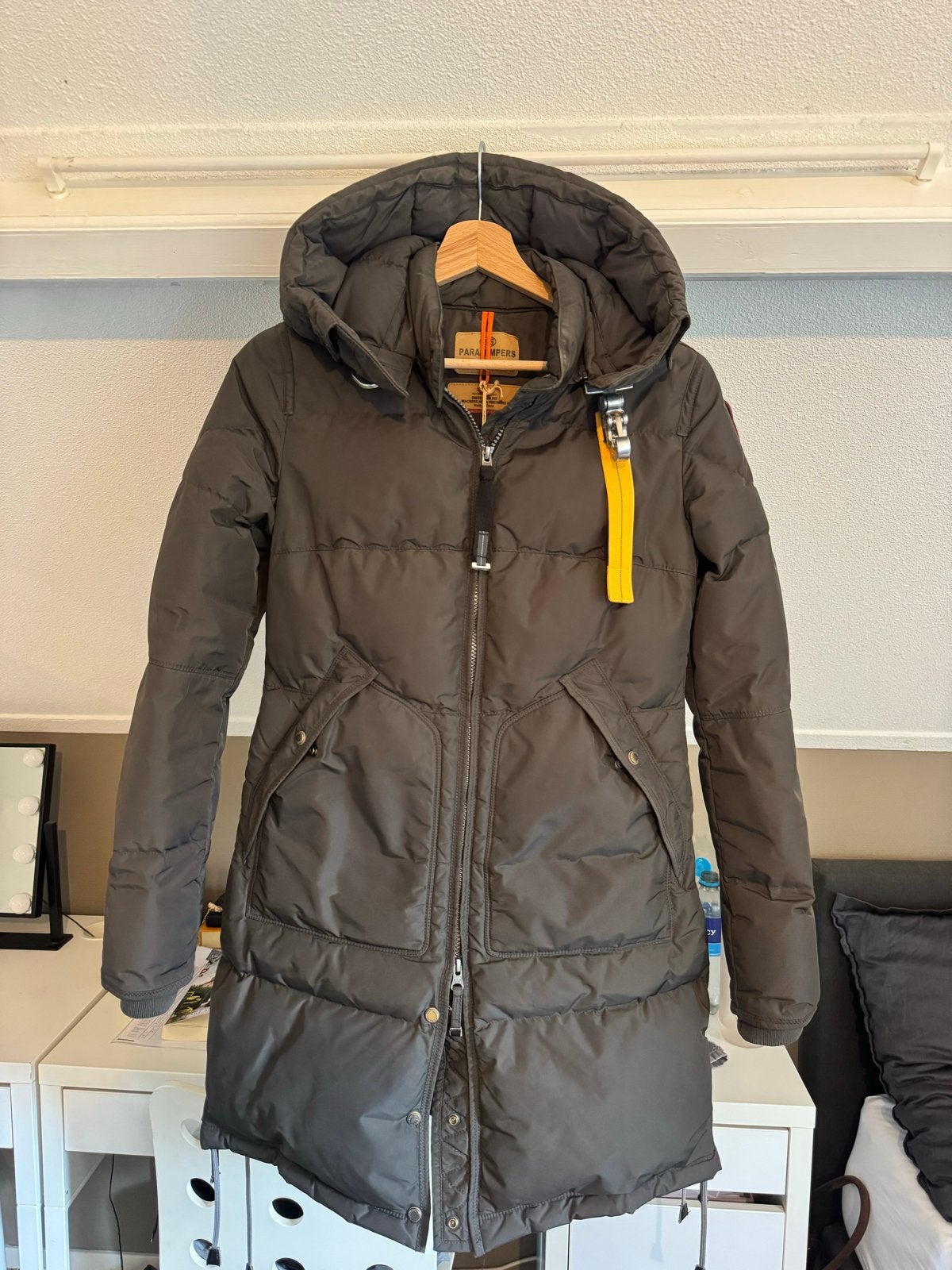 Parajumpers Long Bear Dames Jas - Maat XS, Kleding | Dames, Jassen | Winter, Zo goed als nieuw, Maat 34 (XS) of kleiner, Groen