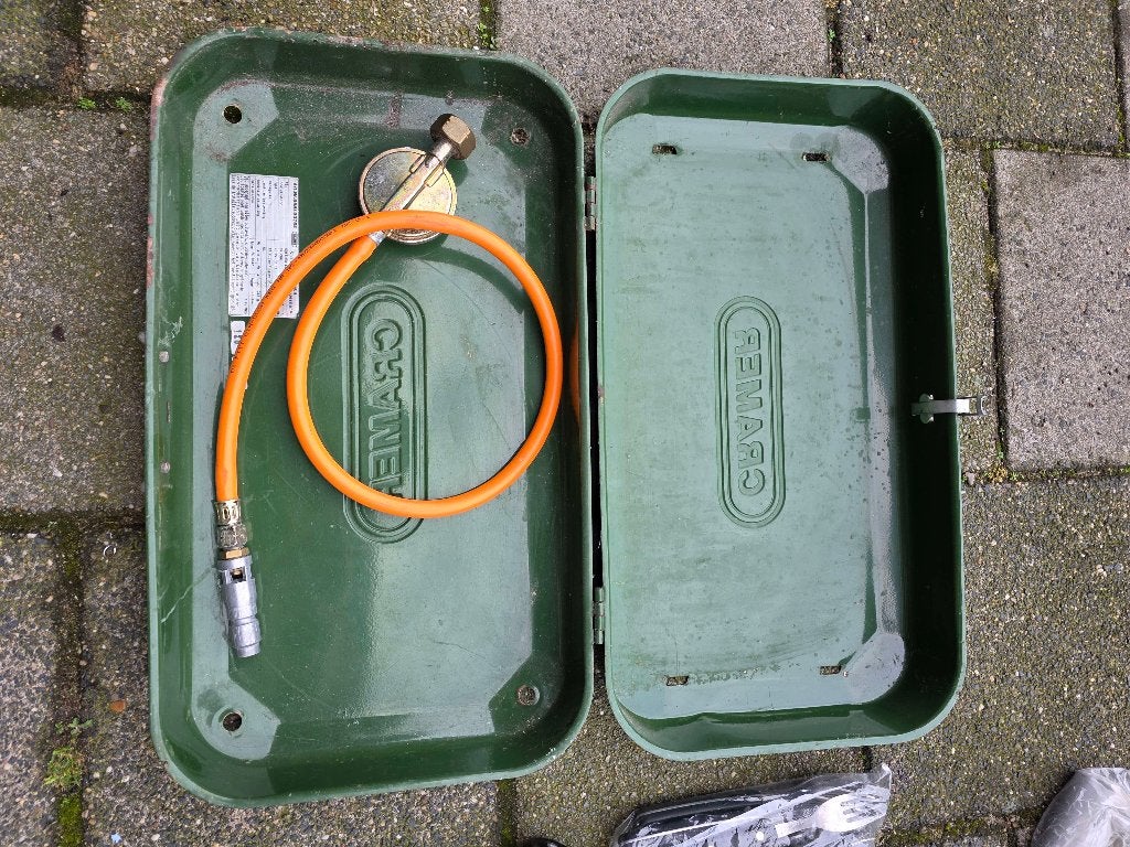 Cramer camping gasbarbecue / koffergrill met accessoires, Tuin en Terras, Ophalen, Gebruikt, Cramer